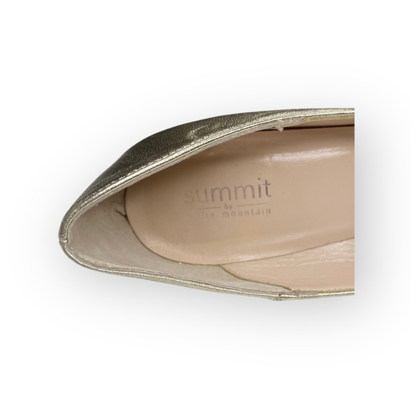 Summit White Mountain ᪥ Aggie Round Chunky Heels Pumps Shoes ᪥ Gold ᪥ 39 8.5M 9M - Picture 13 of 16